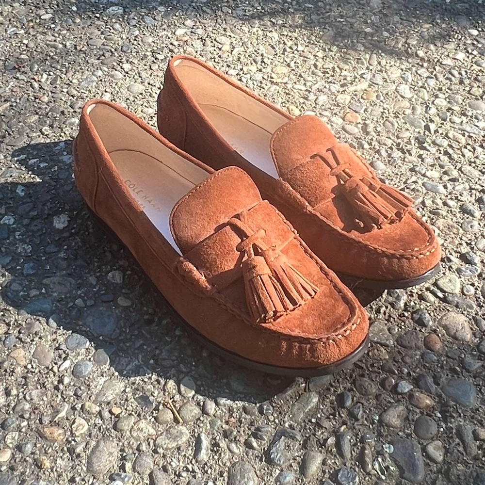 Cole Haan Tassel Suede Loafers